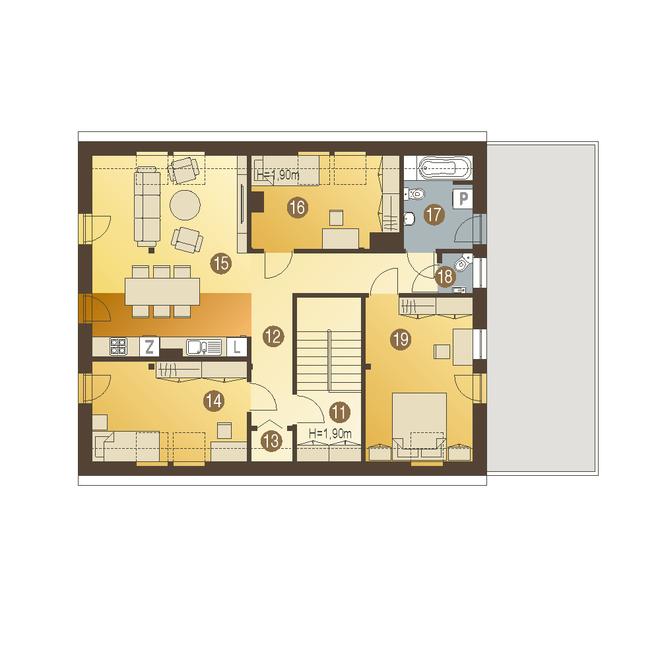 Bernikla z garażem 2-st. [A1]