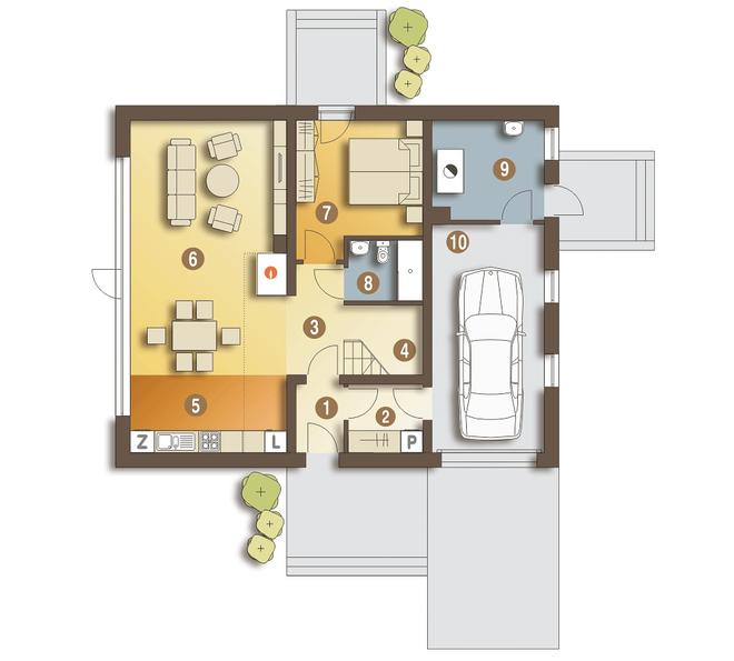 Bernikla III z garażem 1-st. [A]