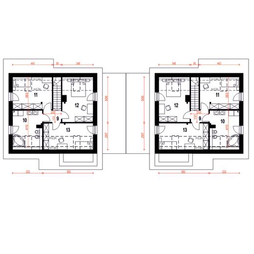 Biała z garażem i wiatą [A1-BL]