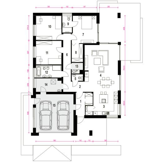 Bursztyn z garażem 2-st. [A]