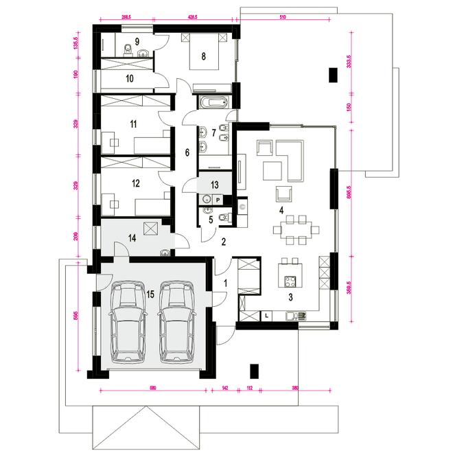 Bursztyn II z garażem 2-st. [A]