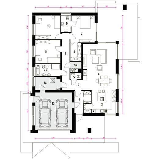 Bursztyn III z garażem 2-st. [A]