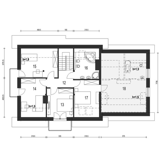 Daria z garażem 2-st. [A1]