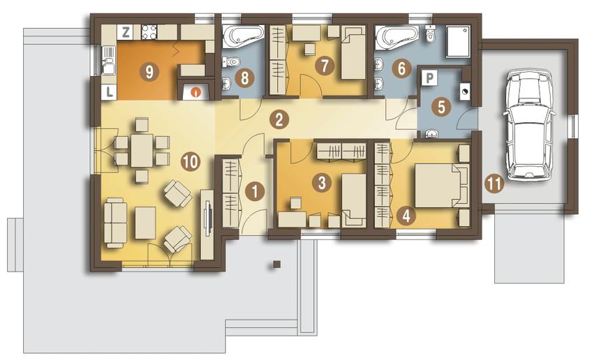 Dawid z garażem 1-st. [A]