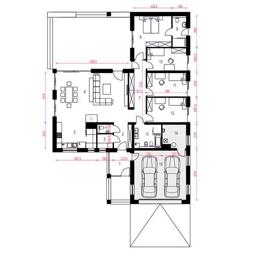 Dolomit II z garażem 2-st. [A]