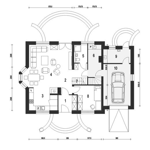 Dom Dla Ciebie 1 z garażem 1-st. [A]