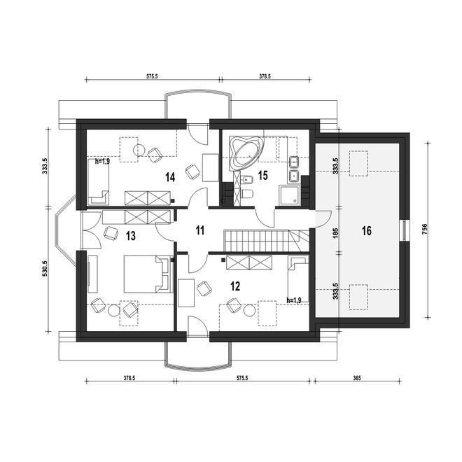 Dom Dla Ciebie 1 w2 z garażem 1-st. [A]