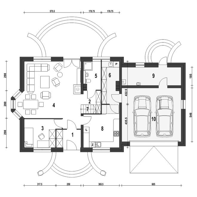 Dom Dla Ciebie 1 w2 z garażem 2-st. [A1]