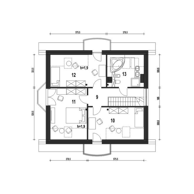 Dom Dla Ciebie 1 w2 bez garażu [B]