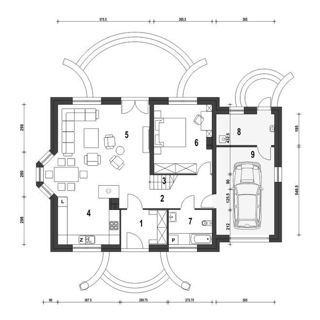 Dom Dla Ciebie 1 w4 z garażem 1-st. [A]