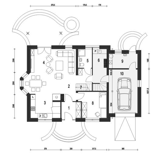 Dom Dla Ciebie 2 z garażem 1-st. [A]