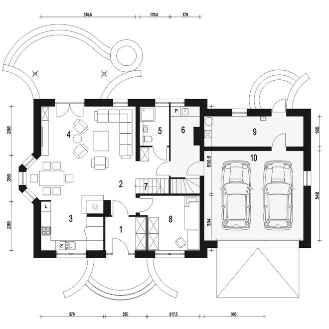 Dom Dla Ciebie 2 z garażem 2-st. [A1]
