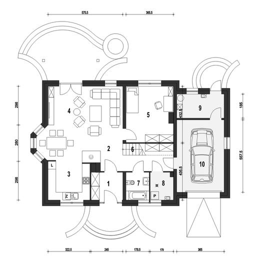 Dom Dla Ciebie 2 w2 z garażem 1-st. [A]