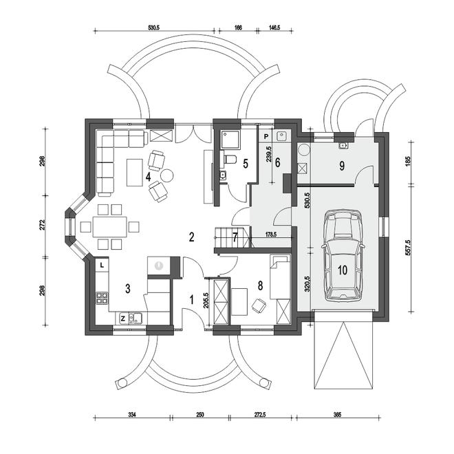Dom Dla Ciebie 3 z garażem 1-st. [A]