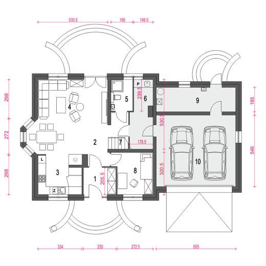 Dom Dla Ciebie 3 z garażem 2-st. [A3]