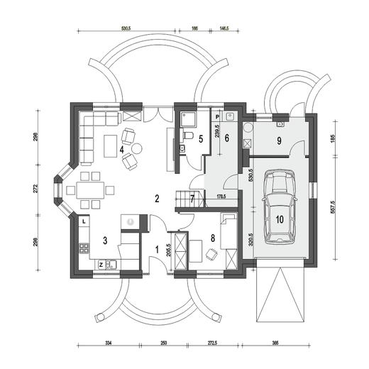 Dom Dla Ciebie 4 z garażem 1-st. [A]