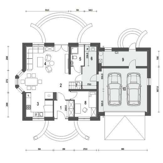 Dom Dla Ciebie 4 z garażem 2-st. [A1]