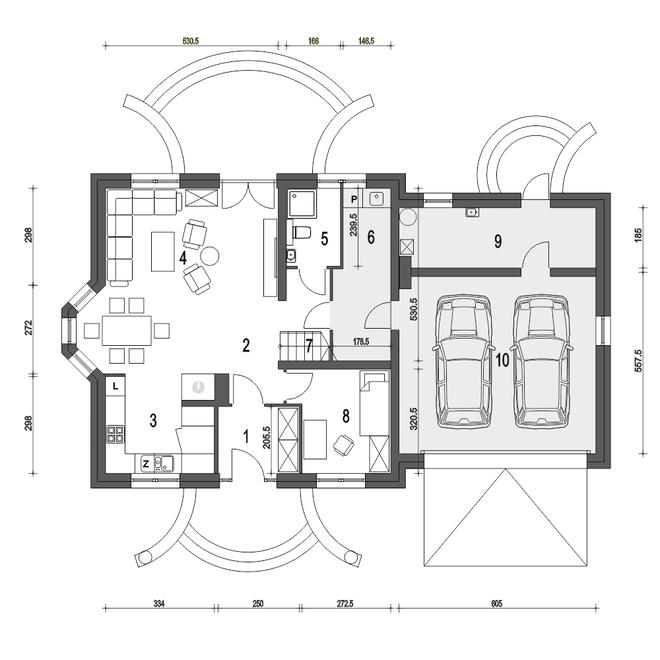 Dom Dla Ciebie 4 z garażem 2-st. [A1]