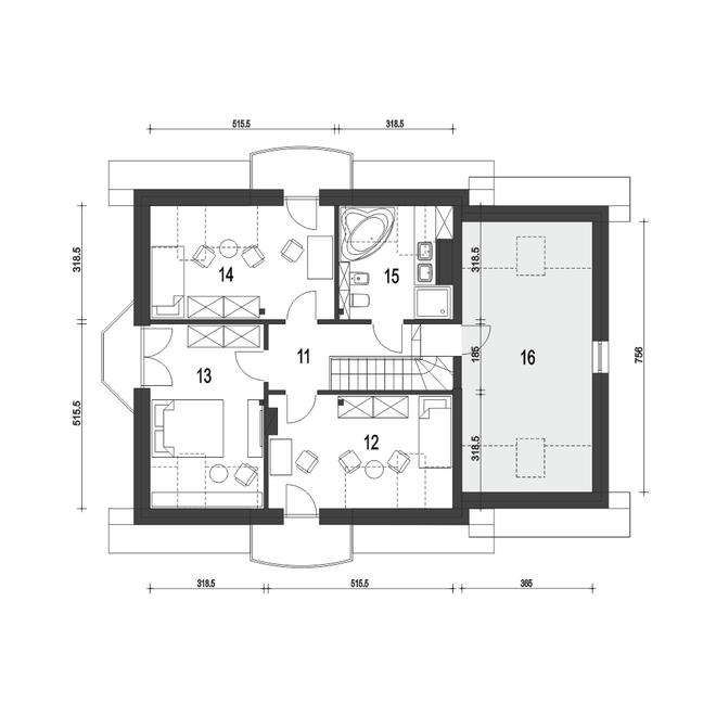 Dom Dla Ciebie 5 z garażem 1-st. [A]