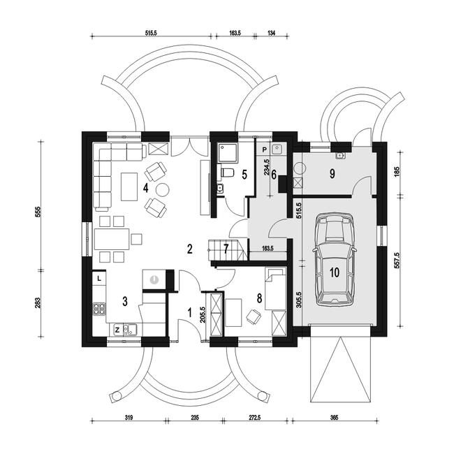 Dom Dla Ciebie 5 z garażem 1-st. [A2]