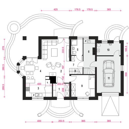 Dom Dla Ciebie 7 z garażem 1-st. [A]