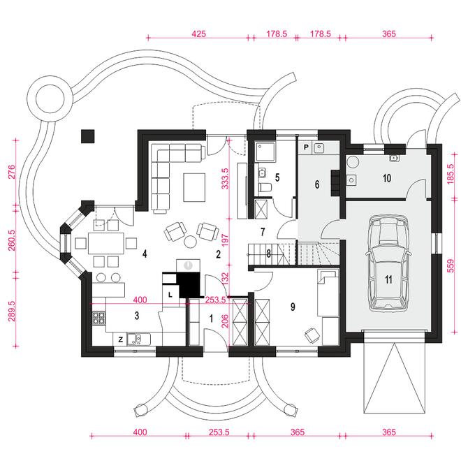 Dom Dla Ciebie 7 z garażem 1-st. [A]