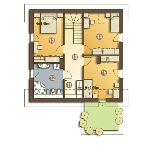 Drop z garażem 1-st. [A]