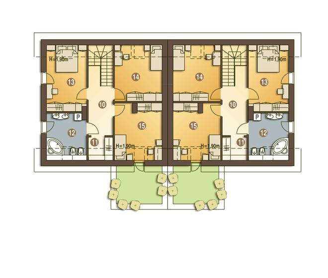 Drop z garażem 1-st. [A-BL1]