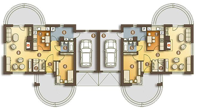 Drozd z garażem 1-st. [A-BL]