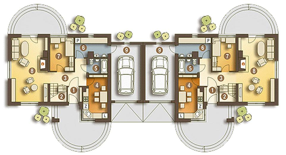 Drozd II z garażem 1-st. [A-BL]