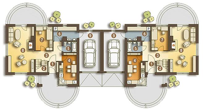 Drozd II z garażem 1-st. [A-BL]
