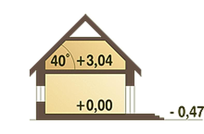 Dzierlatka z garażem 1-st. [A]