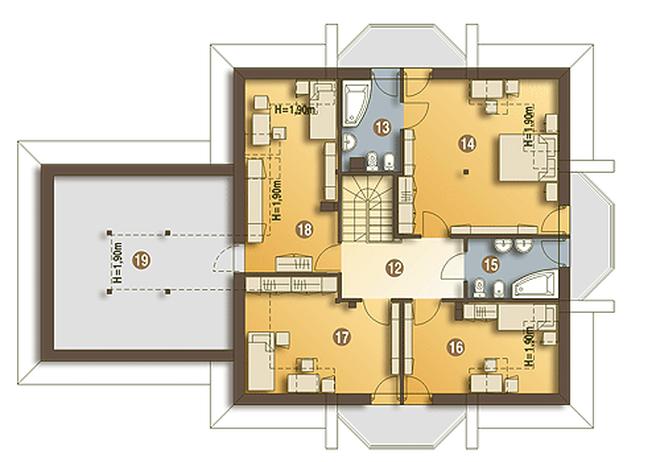 Dzierlatka III styl z garażem 2-st. [A]