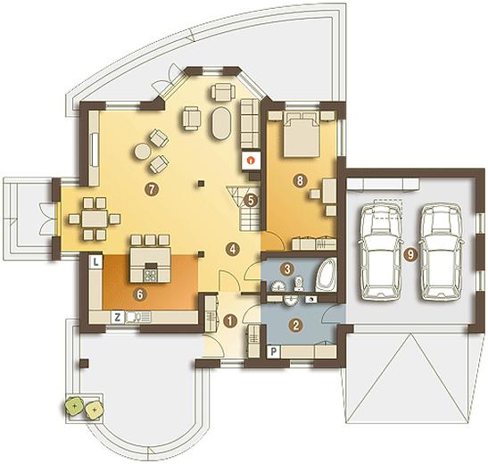 Dzierlatka V z garażem 2-st. [A1]