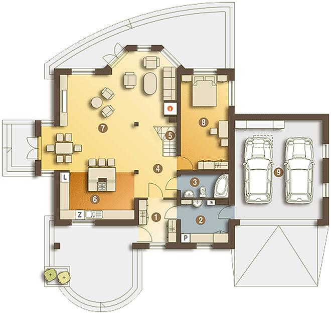 Dzierlatka V z garażem 2-st. [A1]