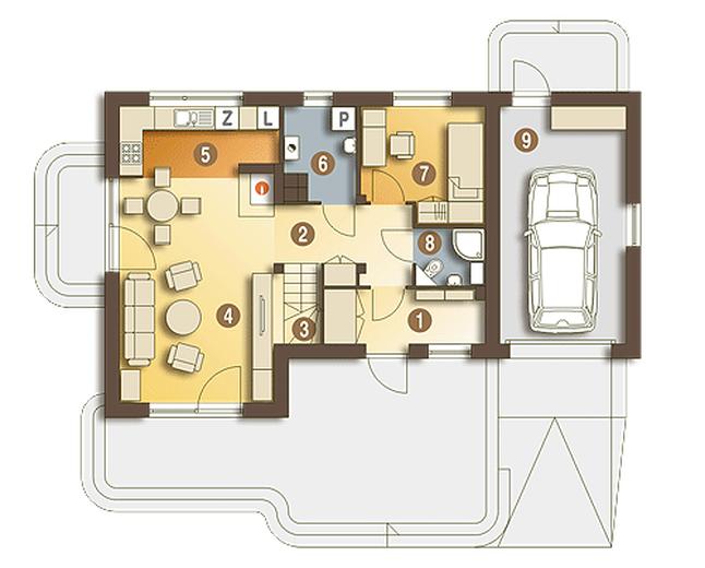 Eco 1 z garażem 1-st. [A]