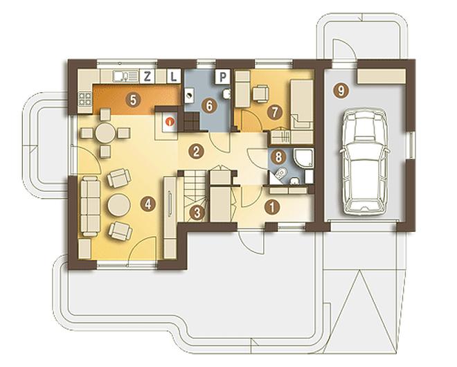 Eco 1 z garażem 1-st. [A]