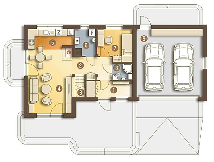 Eco 1 z garażem 2-st. [A1]