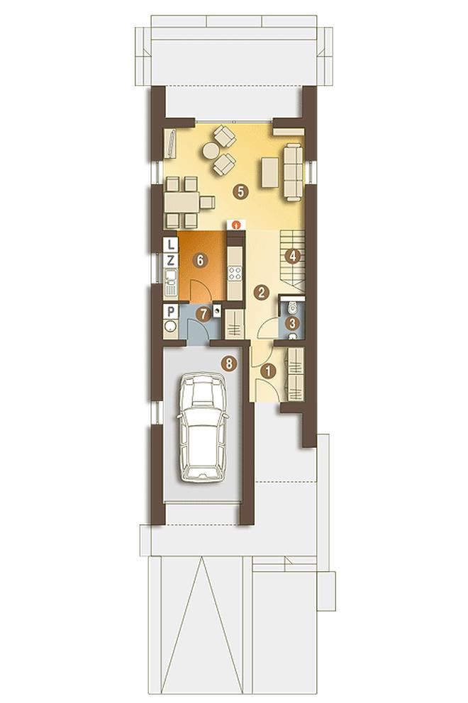 Eco 4 z garażem 1-st. [A]