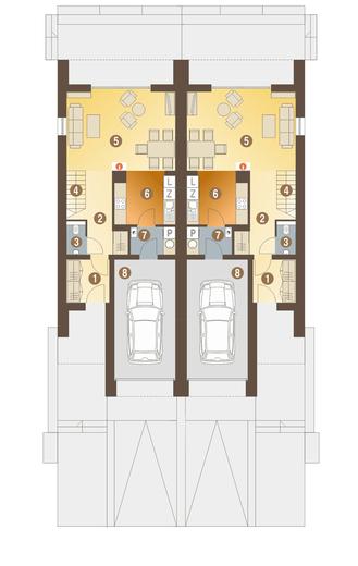 Eco 4 z garażem 1-st. [A-BL]
