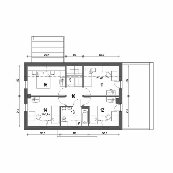 Eco 5 z garażem 1-st. [A]