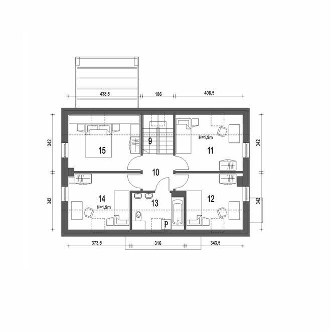 Eco 5 bez garażu [B]