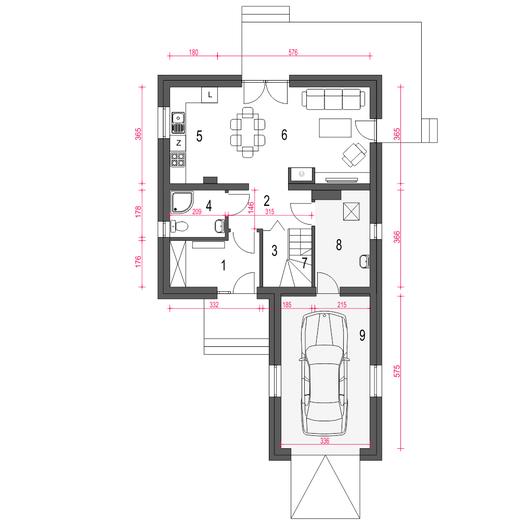 Egon z garażem 1-st. [A]