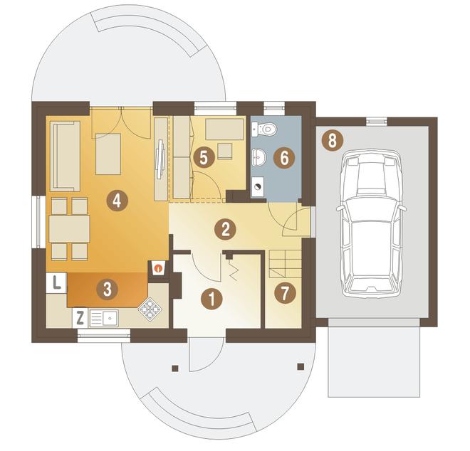 Emilka z garażem 1-st. [A]
