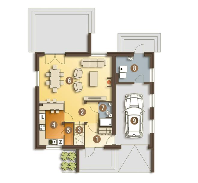 Emma z garażem 1-st. [A]