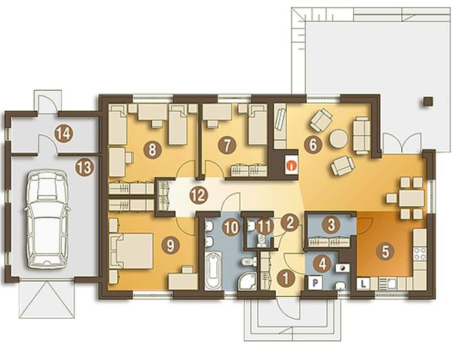 Filipek z garażem 1-st. [A]