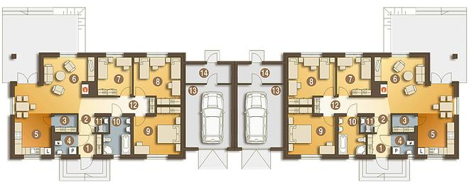 Filipek z garażem 1-st. [A-BL]
