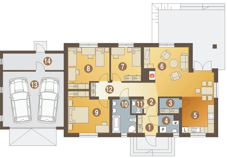 Filipek z garażem 2-st. [A1]