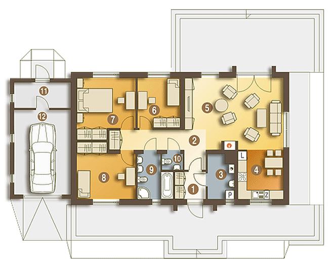 Filipek II z garażem 1-st. [A]