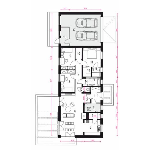 Flora z garażem 2-st. [A1]